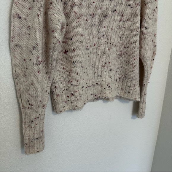 Rebecca Taylor Tweed Soft Cable Knit Sweater Balloon Sleeves Size XS Women’s - Picture 7 of 9